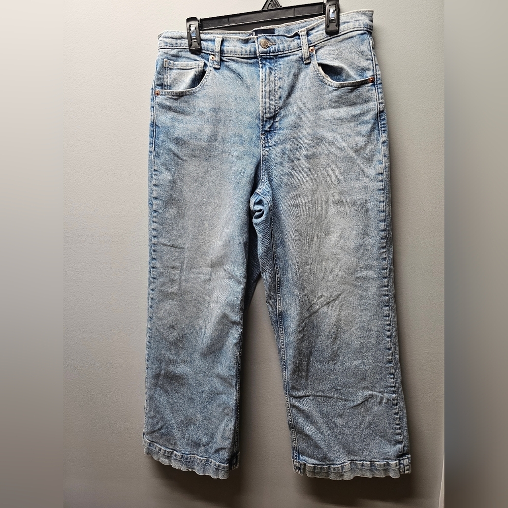 GAP Light Blue Wide Leg High Rise Jeans